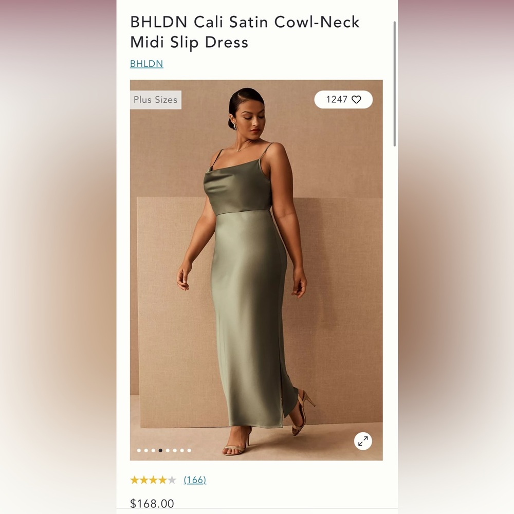 BHLDN Cali Midi Slip Dress